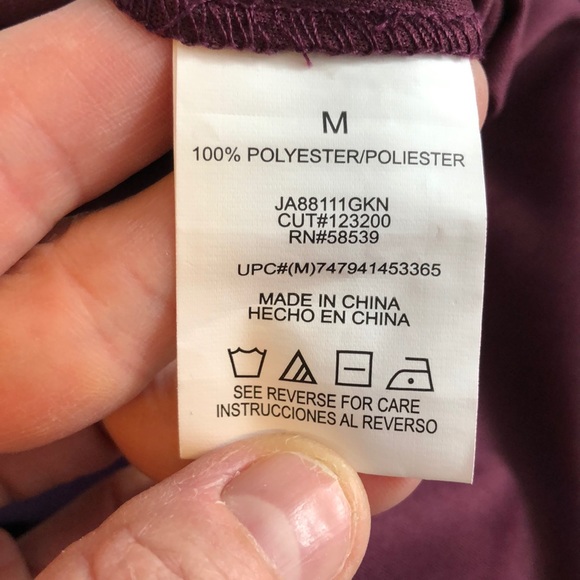 "Speechless", chiffon shift dress w/crochet bellsleeve & v-back - junior size M - Picture 10 of 11